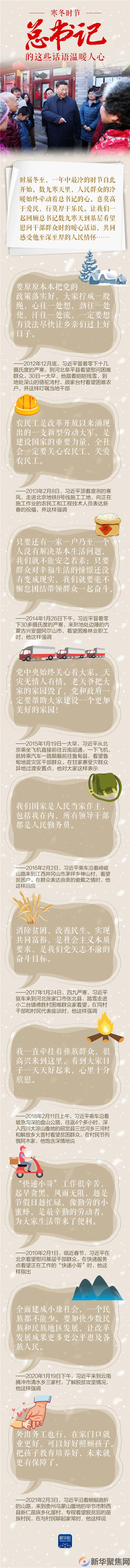 寒冬时节，总书记的这些话语温暖人心(图1)