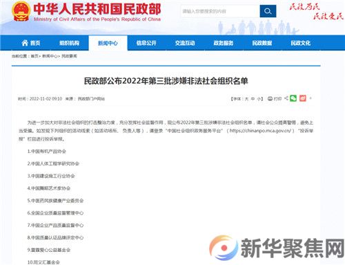 避免受骗！又一批涉嫌非法社会组织被曝光