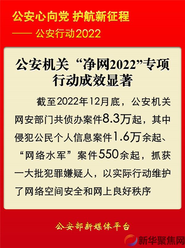 公安机关“净网2022”专项行动成效显著