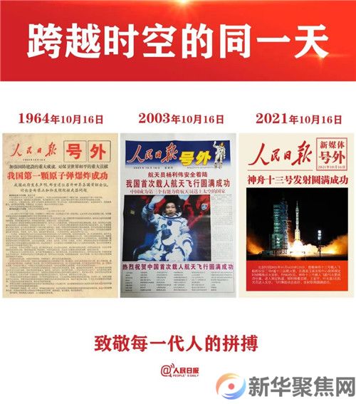 三张同一天的号外，见证一代代人的拼搏！(2)